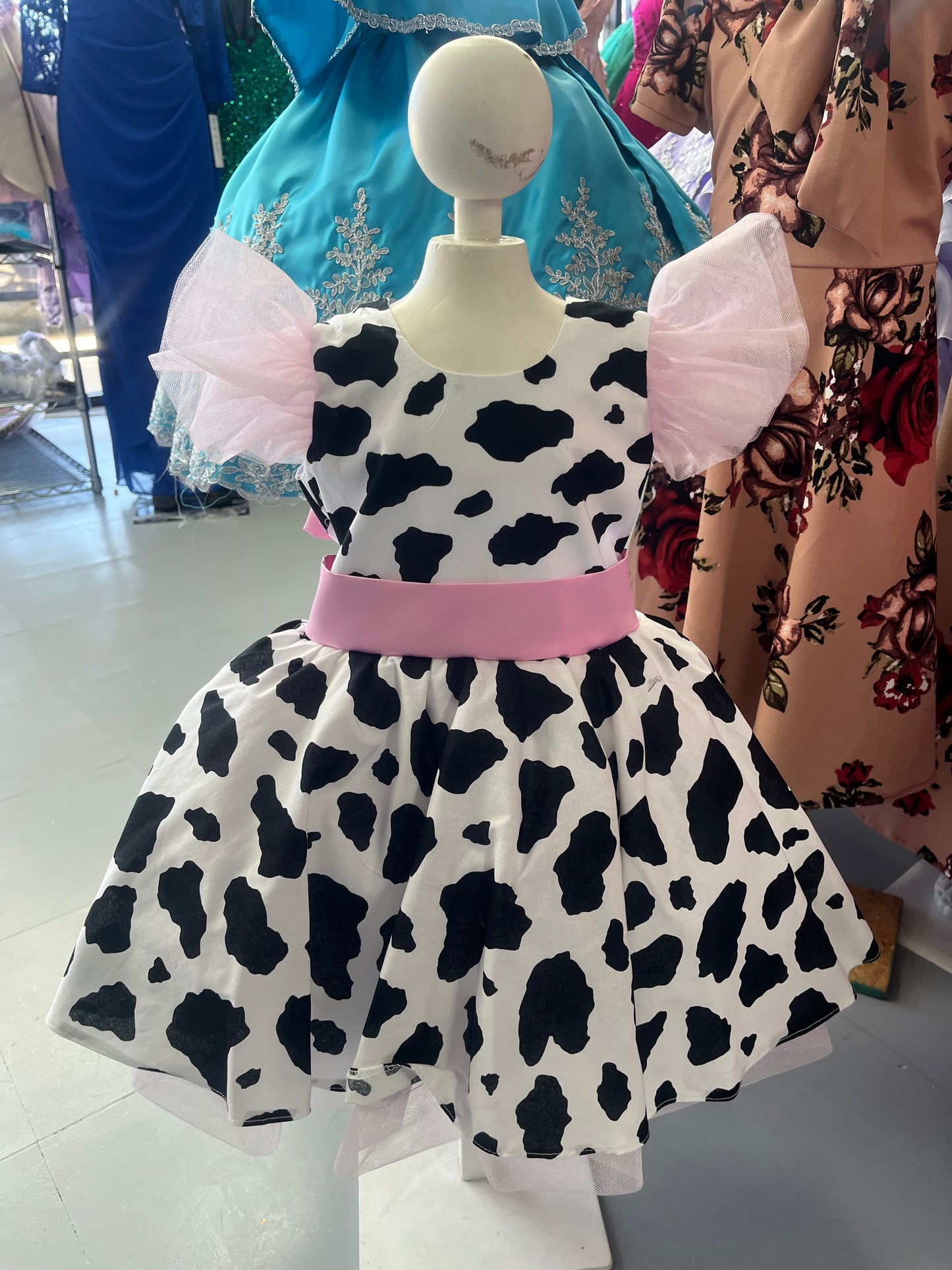 Vestido para niña de la vaca lola